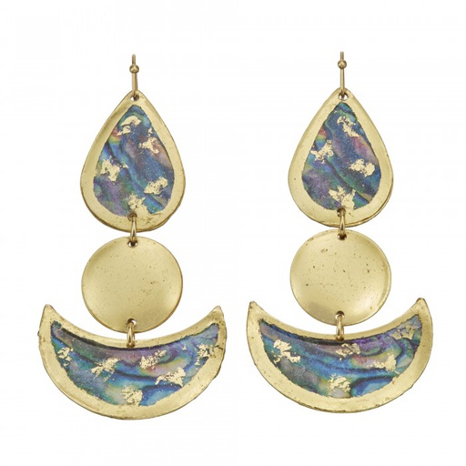 [EV.FASH.0052096] Abalone Lulu Earrings