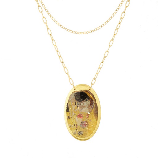 [EV.FASH.0052223] The Kiss Large Oval Pendant
