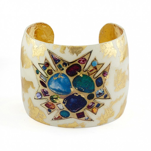 Bejeweled Cream Cuff