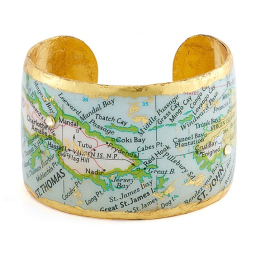 St Thomas/St John Map Cuff