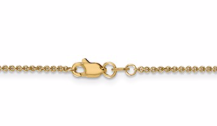 14k 1.5mm Cable Chain