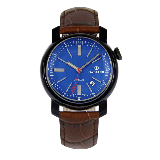 [SA.WATC.0053003] Sablier Grand Cru 44mm Dlc Wristwatch With Corkscrew Seconds Hand