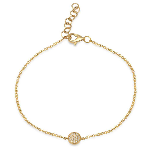 Diamond Pave Circle Bracelet