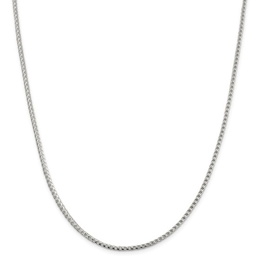 [QU.FASH.0054020] Sterling Silver 2.55mm D/C Square Franco Chain