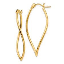 14k Polished Hoop Earrings