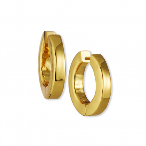 [NE.FASH.0054381] Large Hammered Huggie Hoop Earrings