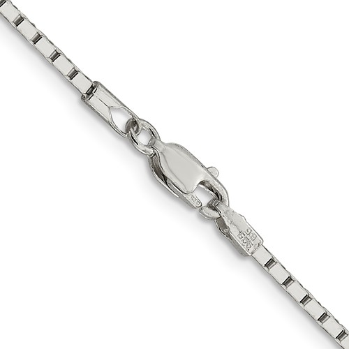 [QU.FASH.0054482] Sterling Silver 1.5mm Mirror Box Chain