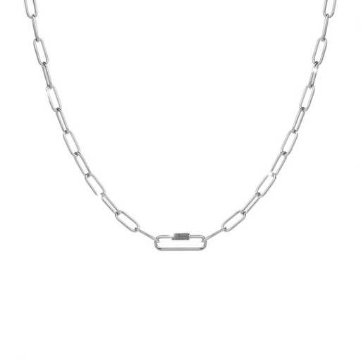 [TE.FASH.0054705] Jolie Moderne Necklace With Diamond Powder Lock