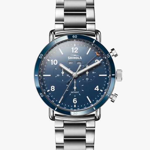 [SH.WATC.0054792] Canfield Sport 45mm Steel Watch On Bracelet