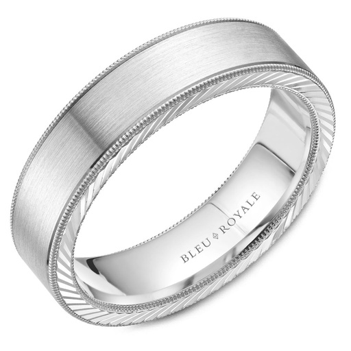 14k White Gold Classic Wedding Band