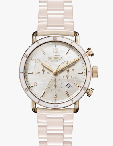 [SH.WATC.0054966] Canfield Sport On Blush Ceramic Bracelet