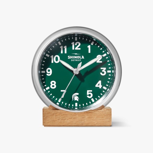 [SH.CLOC.0055131] Runwell Desk Clock - Michigan State University