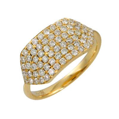 [DO.DIAM.0055184] 18k Pave Diamond Fibonacci Ring