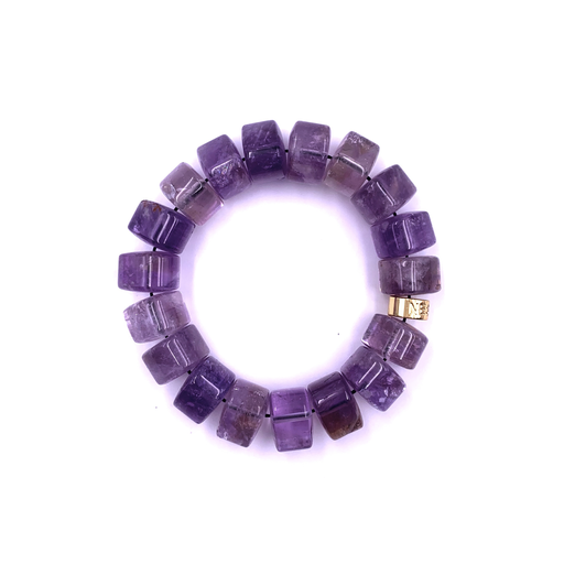 [NE.FASH.0055216] Amethyst Statement Bracelet