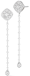 [AL.DERR.0055367] 18K White Gold Diamond Dangle Earrings