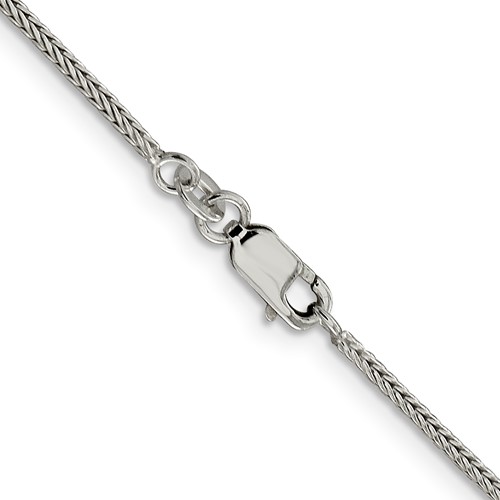 [QU.FNEC.0055446] Diamond-cut Round Franco Chain Sterling Silver 1.45mm
