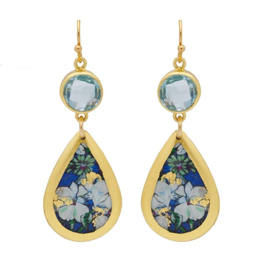 [EV.FBRA.0055470] Lillies Teardrop Earrings