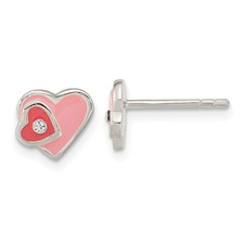[QU.KEAR.0055973] Kids Double Heart Earrings
