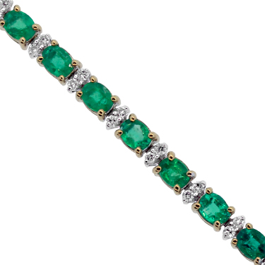 [SA.GJBR.0072024] Emerald & Diamond Bracelet