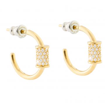 [TE.FEAR.0072120] Palermo Hoop Earrings