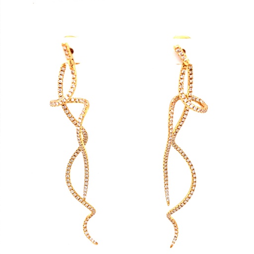 Freeform Diamond Earrings