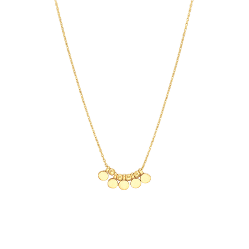 [GNCK.00073658] 5 Adjustable Mini Disk Necklace