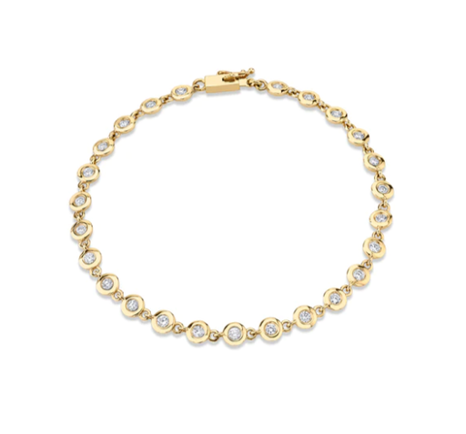 ROUND BEZEL TENNIS BRACELET