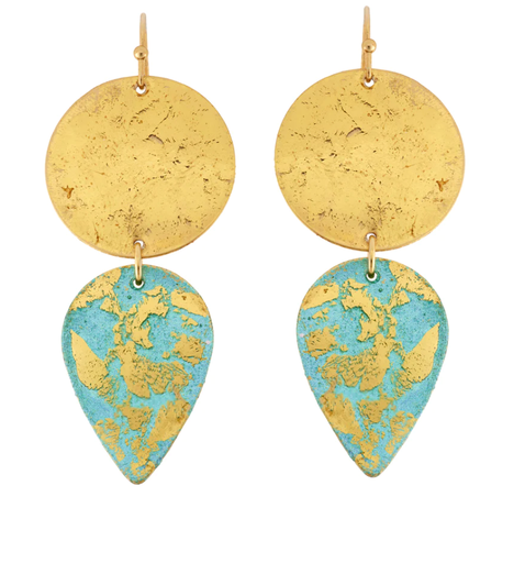 [GERR.00073807] Turquoise Gala Earrings