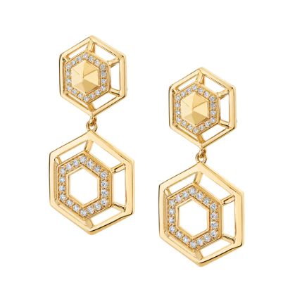 Hex Truss Cocktail Earrings