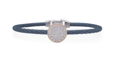 [DBRC.00075248] Cable Taking Shapes Disc Bracelet