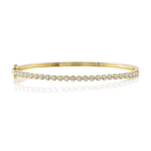 0.94CT DIAMOND CROWN SETTING BANGLE