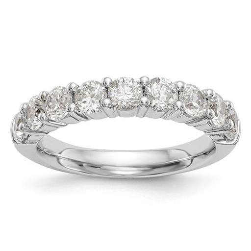 [GRNG.00076410] 10K White Gold 9-Stone Diamond Band Mounting