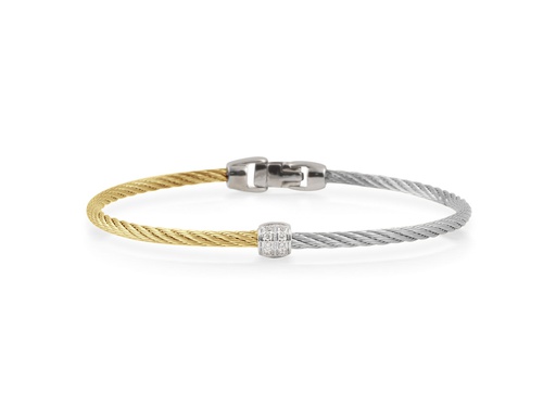 Cable Colorblock Barrel Station Bracelet