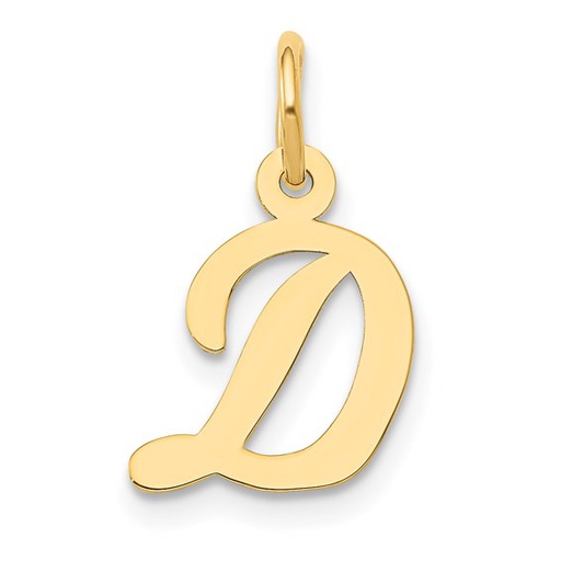 [GPND.00076960] 14k Small Script Letter D Initial Charm