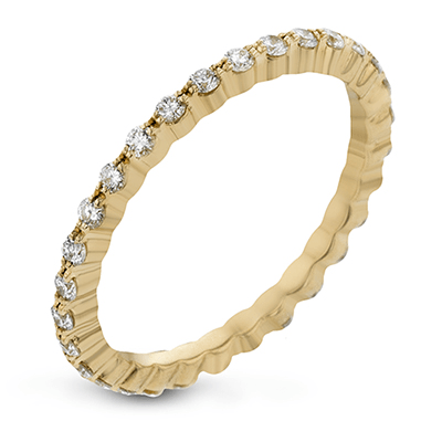 Round Cut Diamond Eternity Stacking ring