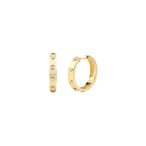 Small Polished Gold Hoops