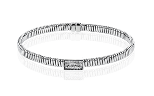 [GBRC.00077332] Textured Bangle 0.23Ct
