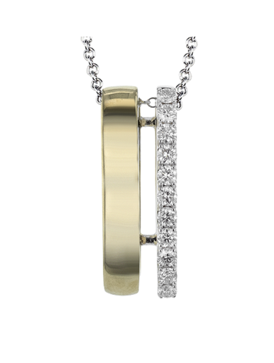 [GPND.00077398] 18Kt and Diamond Pendant