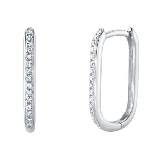 [FEAR.00078413] 0.08CT WG Oval Hoops