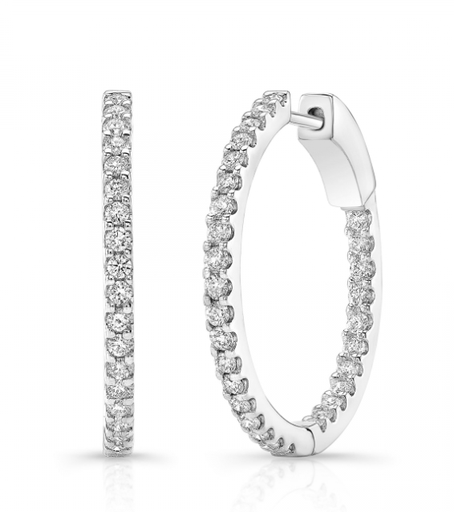 1 1/2 CT ROUND SHARED PRONG EARRINGS