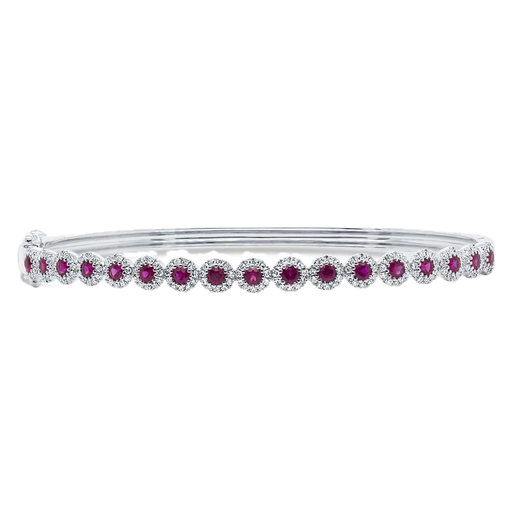 [FBRA.00078534] 0.48Ct Dia 0.97Ct Ruby Bangle