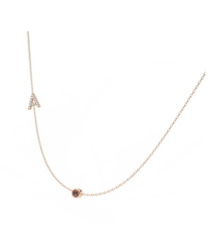 CHARM & BEZEL NECKLACE 18'