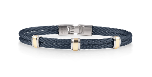 Cable/PVD Triple Station Bracelet