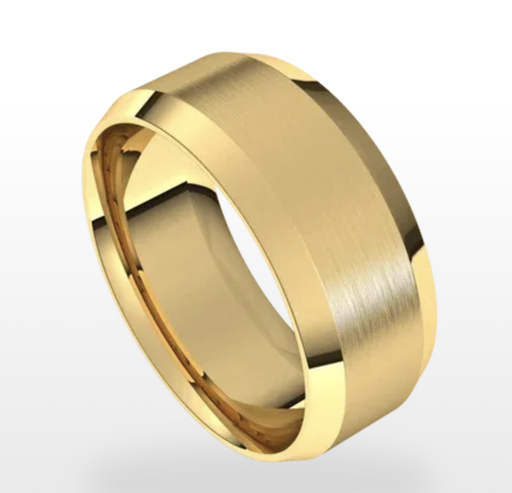 [GRNG.00079308] 14K Yellow Lightweight Beveled Edge