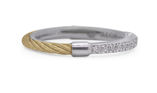 Reversible Band Ring with 18kt Gold & Diamonds