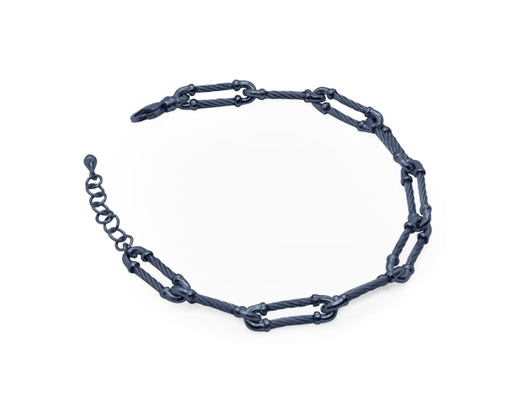 Monochrome Cable Clip Bracelet