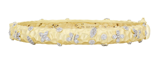 [FBRA.00079860] Petals in Bloom Textured Hinge Bracelet