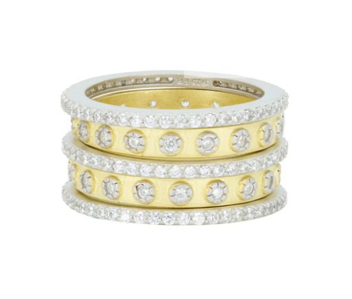 Two Tone 5-Stack Ring