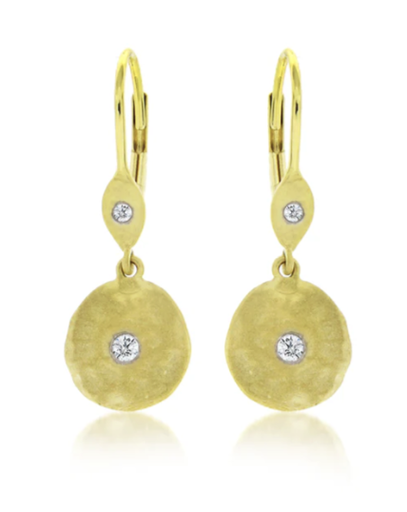 [GERR.00080353] Diamond Disc Earrings