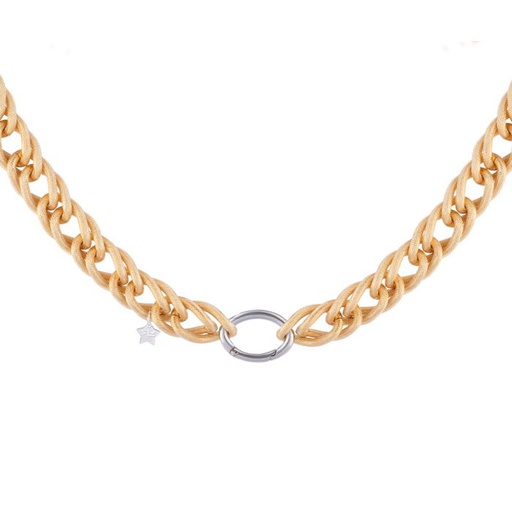 [FNEC.00080445] Necklace with Double Curb